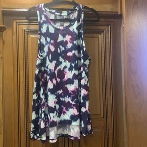 NWOT Sweaty Betty athletic tank top blue and purple size Small